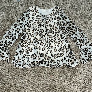 By Together-Size LG-Cheetah Print Blouse
